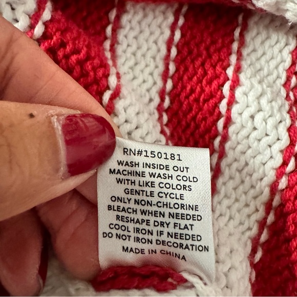 Grayson Threads Pull Over Cable Knit American Flag Novelty Sweater Graphic S - Picture 6 of 13